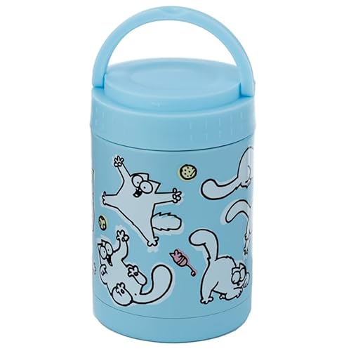 Puckator Simon's Cat 2021 Wiederverwendbare Isolierkanne aus Edelstahl, warm und kalt, 500 ml von Puckator
