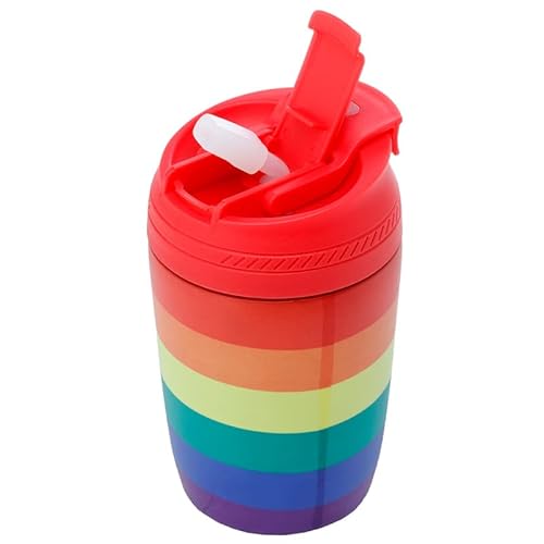 Puckator Somewhere Regenbogen wiederverwendbarer Thermobecher für Lebensmittel und Getränke aus Edelstahl 380ml von Puckator