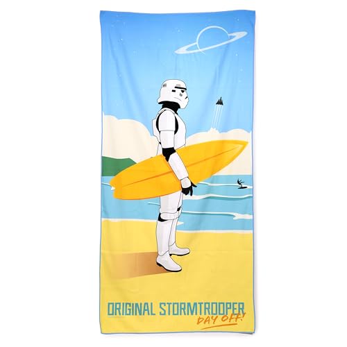 Puckator Strandtuch aus Mikrofaser 180 x 85 cm - Das Original Stormtrooper - Surf - Day Off von Puckator