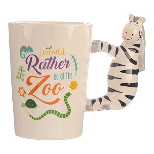 Puckator Tasse mit Griff in Zebraform, Keramik, Multi, Height 12cm Width 13.5cm Depth 8.5cm Puckator Tasse mit Griff in Zebraform, Keramik, Multi, Height 12cm Width 13.5cm Depth 8.5cm von Puckator