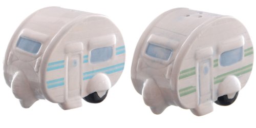 Ted Smith Ceramic Caravan Salt and Pepper Shaker Set von Puckator