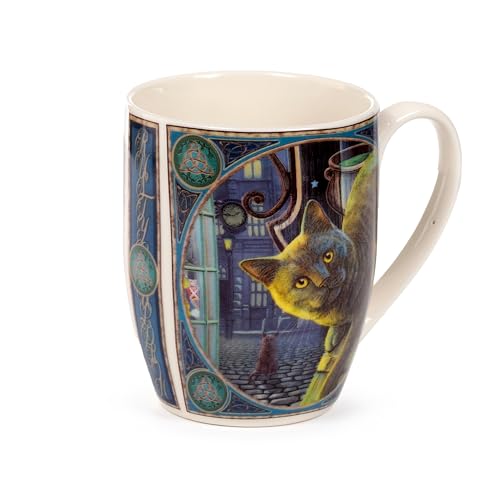 Puckator - Teetasse aus Porzellan 300ml - Rusty Cauldron Cat - Katzen, Lisa Parker von Puckator