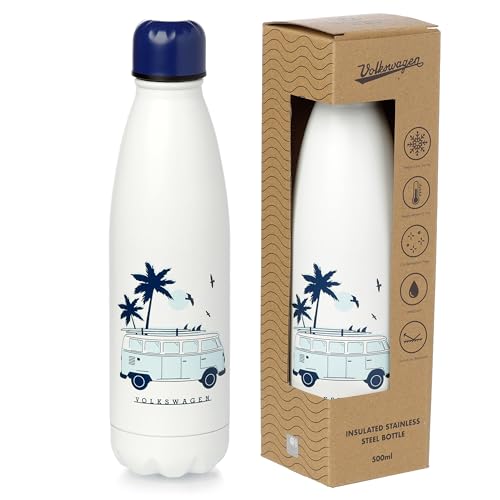 Puckator Thermoflasche aus Stahl 500 ml - Explore More Beach Life - VW Volkswagen T1 von Puckator