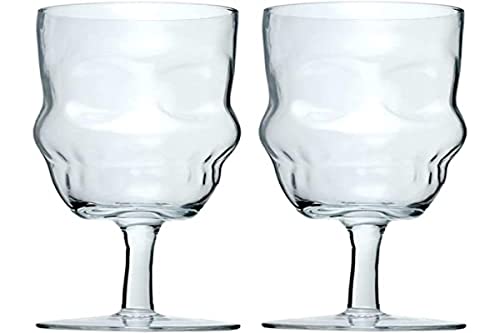 Puckator Totenkopf geformte Weingläser 2er Set von Puckator