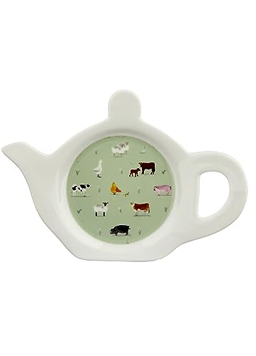 Willow Farm Porcelain Teapot Shaped Teabag Dish/Holder von Puckator