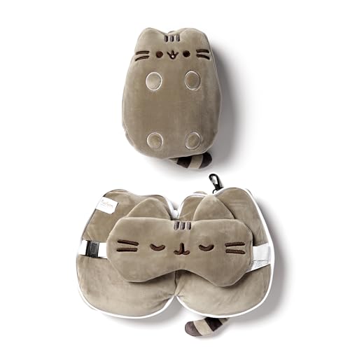 Relaxeazzz Plüsch Pusheen Katze Reisekissen & Schlafmaske von Puckator