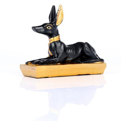 Schwarz & Gold Anubis Liegend von Puckator