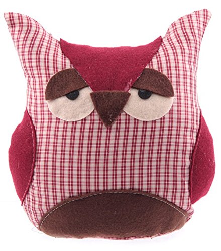 Stoffdeko Fiesta Owl in versch. Farben, 22 x 20 x 7 cm, lustiges Dekokissen in Form Einer Eule, Material 100% Polyester, Zierkissen fürs Kinderzimmer oder originelles Sofakissen von Puckator