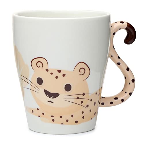 Tasse aus Porzellan mit geformtem Griff - Gepardo von Puckator