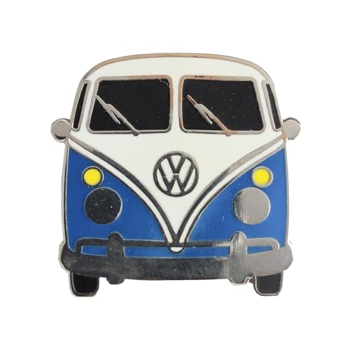 Volkswagen VW T1 Bus Ansteckbutton in blau von Puckator