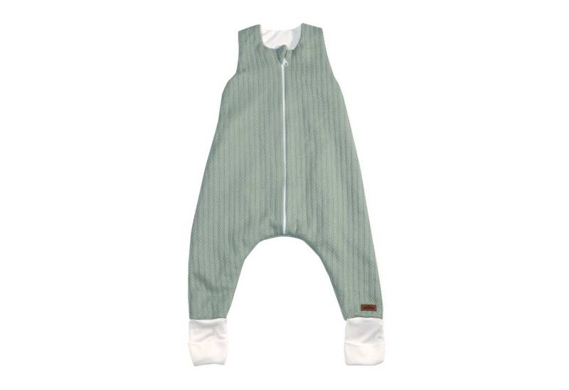 Puckdaddy GmbH Babyschlafsack Ilvy mit Füßen, im Zopfstrick-Muster in Jadegrün von Puckdaddy GmbH