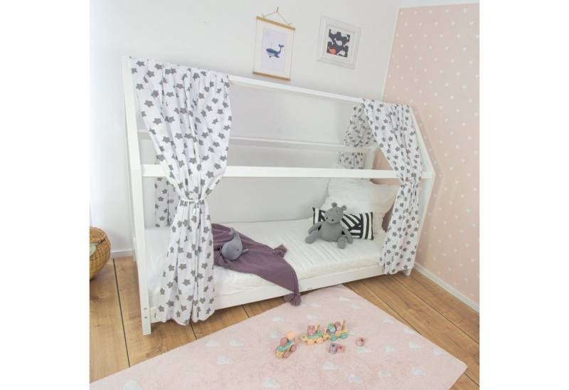 Puckdaddy GmbH Betthimmel Vorhang-Set Freya (146x298cm) mit Sterne-Muster von Puckdaddy GmbH