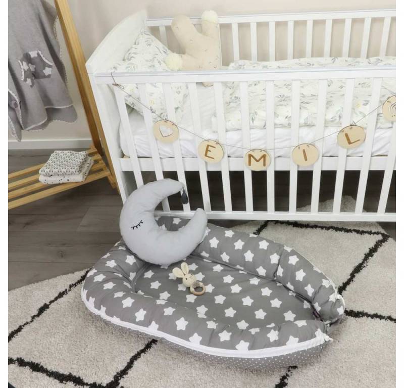 Puckdaddy GmbH Bettnestchen Finja (105x60cm) mit Sternen und Reißverschlus von Puckdaddy GmbH