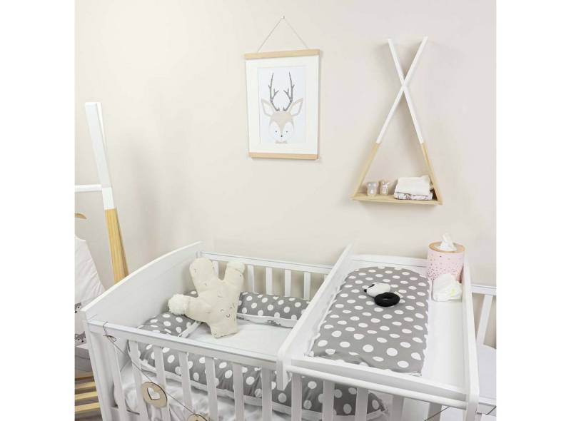 Puckdaddy GmbH Bettnestchen Foxi (105x60cm) mit Füchsen und Reißverschluss von Puckdaddy GmbH