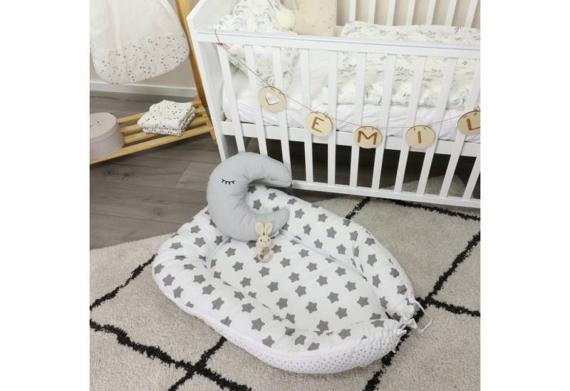 Puckdaddy GmbH Bettnestchen Freya (105x60cm) mit Sternen und Reißverschluss von Puckdaddy GmbH
