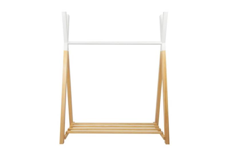 Puckdaddy GmbH Kleiderstange Hugo (115x50x142cm) im Tipi Design, Weiß/Natur von Puckdaddy GmbH