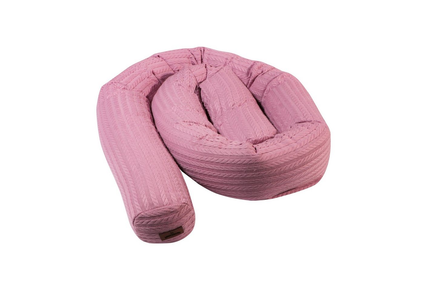 Puckdaddy GmbH Nestchenschlange Aurora (208cm), Wickelumrandung in Altrosa von Puckdaddy GmbH