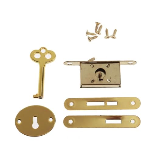 Dekorative Möbelschlösser Antike Metall Schublade Schlösser mit für Schlüssel Schmuck Holzkiste für Riegel Vintage Möbel Hardwa Kleine Box Schlösser von Puco