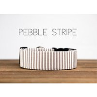 Kiesel Streifen - Hundehalsband von PuddleJumperPups