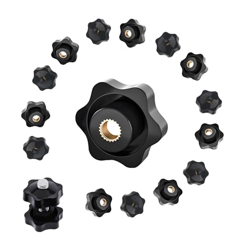 20 Stück Sterngriffmutter M8, 32mm Stern Muttern Rändelmutter Klemmknopf, Kunststoff Griffmuttern, Innengewinde Rändelknopf, Sternkopf Klemmknopf, Rändelgriffmuttern 20 Stück Sterngriffmutter M8, 32mm Stern Muttern Rändelmutter Klemmknopf, Kunststoff Griffmuttern, Innengewinde Rändelknopf, Sternkopf Klemmknopf, Rändelgriffmuttern von Puedno