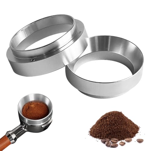 Puedno 51mm Kaffee Dosierring, 2 Stück Universal Espresso Dosiertrichter, Espresso Trichter, Aluminium Kaffee Dosierring Kaffeepulver Exakten Abfüllen, Silber Puedno 51mm Kaffee Dosierring, 2 Stück Universal Espresso Dosiertrichter, Espresso Trichter, Aluminium Kaffee Dosierring Kaffeepulver Exakten Abfüllen, Silber von Puedno