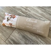 Geburtskissen Mit Originalgewicht „Ballon-Jungle" Kissen Erinnerung Zur Geburt in Echtmaß Geschenk Taufe Geburtstag Waffelpique von Puenkelinchen