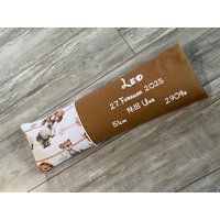 Geburtskissen Mit Originalgewicht „Ballon-Jungle" Kissen Erinnerung Zur Geburt in Echtmaß Geschenk Taufe Geburtstag von Puenkelinchen