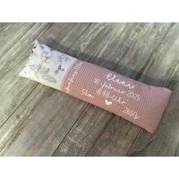 Geburtskissen Mit Originalgewicht „Ballontiere" Kissen Erinnerung Zur Geburt in Echtmaß Geschenk Taufe Geburtstag Waffelpique von Puenkelinchen