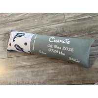 Geburtskissen Mit Originalgewicht „Delphine" Kissen Erinnerung Zur Geburt in Echtmaß Geschenk Taufe Geburtstag Geburtskissen Mit Originalgewicht „Delphine" Kissen Erinnerung Zur Geburt in Echtmaß Geschenk Taufe Geburtstag von Puenkelinchen