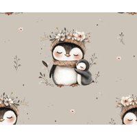 Geburtskissen Mit Originalgewicht „Pinguin" Kissen Erinnerung Zur Geburt in Echtmaß Geschenk Taufe Geburtstag Waffelpique von Puenkelinchen