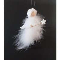 Engel Aus Flauschigen Federn, Gute Wünscheengel, Weihnachtsschmuck Engel Aus Flauschigen Federn, Gute Wünscheengel, Weihnachtsschmuck von Pueppipapp