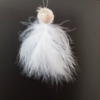 Engel Aus Flauschigen Federn, Weihnachtsschmuck von Pueppipapp