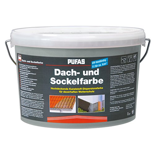 Dach- und Sockelfarbe 2,5 L, 963 Anthrazit von Pufas Werk KG