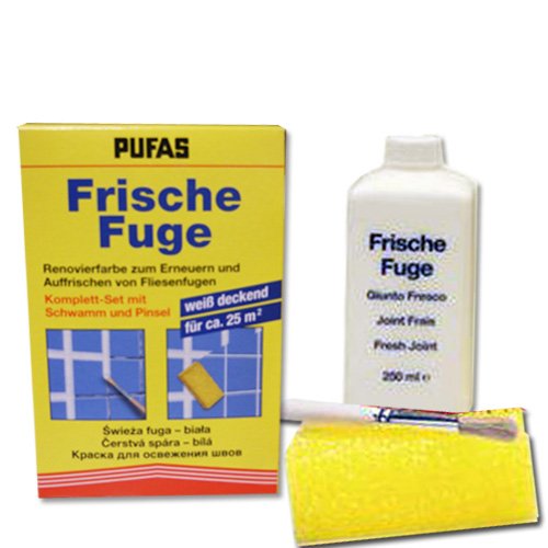 Pufas Frische Fuge - Auffrischen von Fliesenfugen weiß - Silikon Fugenmassen Paste Gel 1 stück Pufas Frische Fuge - Auffrischen von Fliesenfugen weiß - Silikon Fugenmassen Paste Gel 1 stück von Pufas Werk KG