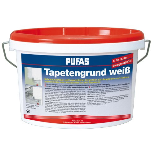 PUFAS Tapetengrund, weiß 2,5 Liter von PUFAS