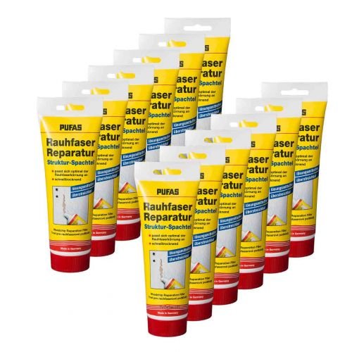 12 x Pufas Rauhfaser Reparatur-Spachtel 330g von PUFAS