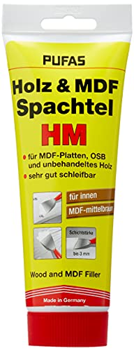 PUFAS 34401000 Holzspachtel Holz und MDF Spachtel, Braun, 400g von PUFAS