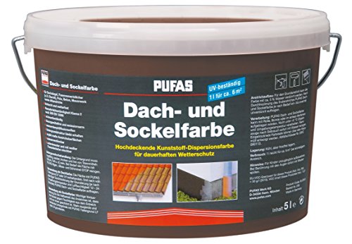 Pufas 10197 Dach und Sockelfarbe, Braun von PUFAS