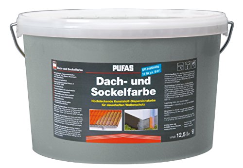 PUFAS Dach- und Sockelfarbe steingrau 12,5 Liter von Unbekannt