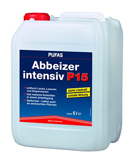 Pufas Abbeizer P15 intensiv 5 Liter Kraft-Abbeizmittel für Lacke Lasuren Farben Pufas Abbeizer P15 intensiv 5 Liter Kraft-Abbeizmittel für Lacke Lasuren Farben von PUFAS