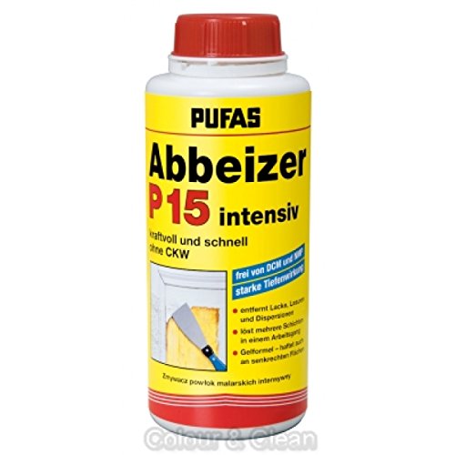 Pufas Abbeizer P15 intensiv 750 ml Kraft-Abbeizmittel für Lacke Lasuren Farben von PUFAS