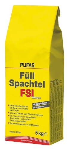Pufas Füllspachtel innen 5 Kg Wandspachtel Pufas Füllspachtel innen 5 Kg Wandspachtel von Pufas