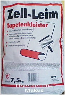 Pufas KVS Zell-Leim Tapeten Kleister, 7,5 Kg von HDmirrorR