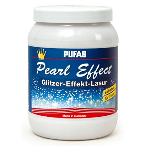 Pufas Pearl Effect Lasur Effektlasur 1,5 L extrafeiner goldener Glitzer-Effekt von PUFAS