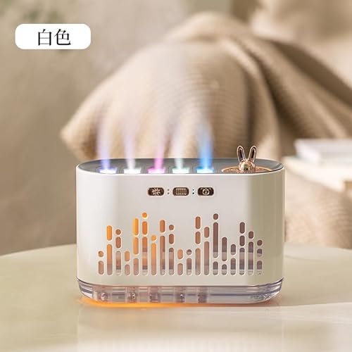 Pufei 1PC -Luftbefeuchter für Schlafzimmer 700 ml RGB Farb ändern Musiksynchronisierungsluft Luftbefeuchter 5 Düsenspray Design Cool Mist Feuchtigkeit mit super ruhigem und automatisch abgeschaltetem von Pufei