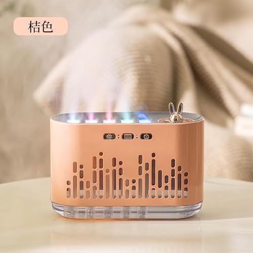 Pufei 1PC -Luftbefeuchter für Schlafzimmer 700 ml RGB Farb ändern Musiksynchronisierungsluft Luftbefeuchter 5 Düsenspray Design Cool Mist Feuchtigkeit mit super ruhigem und automatisch abgeschaltetem von Pufei