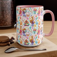 Oster Liebe Bunnies Kaffeetasse Küche Und Esszimmer Tasse Keramik Kaffee Geschenk Für Zuhause Geschenke Sie von PuffinLime