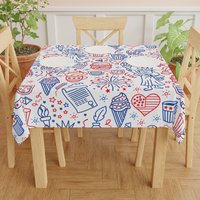 Patriotic America Tischdecke Küche Und Esszimmer Dekoration Geschenk Für Zu Hause Geschenke 4. Juli von PuffinLime