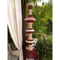 Gehaekelter Lampenschirm Boho Ibiza von PugliaVintage