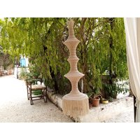 Gehaekelter Lampenschirm Boho Ibiza von PugliaVintage